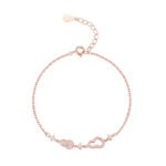 925 sterling silver base with rose gold plating