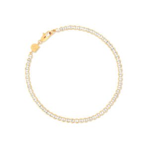 Gleam Bold Tennis Chain Bracelet in yellow Gold