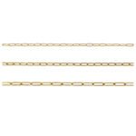 Paperclip chain for permanent - Yellow Goldfilled