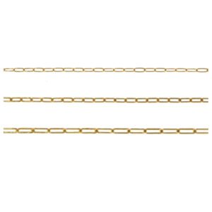 Paperclip chain for permanent - Yellow Goldfilled
