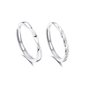SYMARA Mobius Twist Couple Rings Main Image