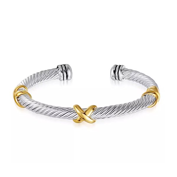 Cable-Bracelet Titanium Steel Cable Bracelet for women