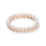 SYMARA 7-8mm Freshwater Pearl Bracelet Simple Elegant Engagement Jewelry