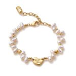 Lucky Heart Freshwater Pearl Bracelet