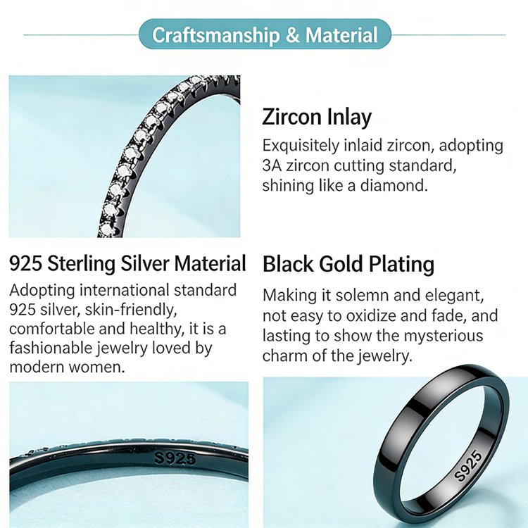 Minimalist Eternity Stackable CZ Ring in 925 Sterling Silver design