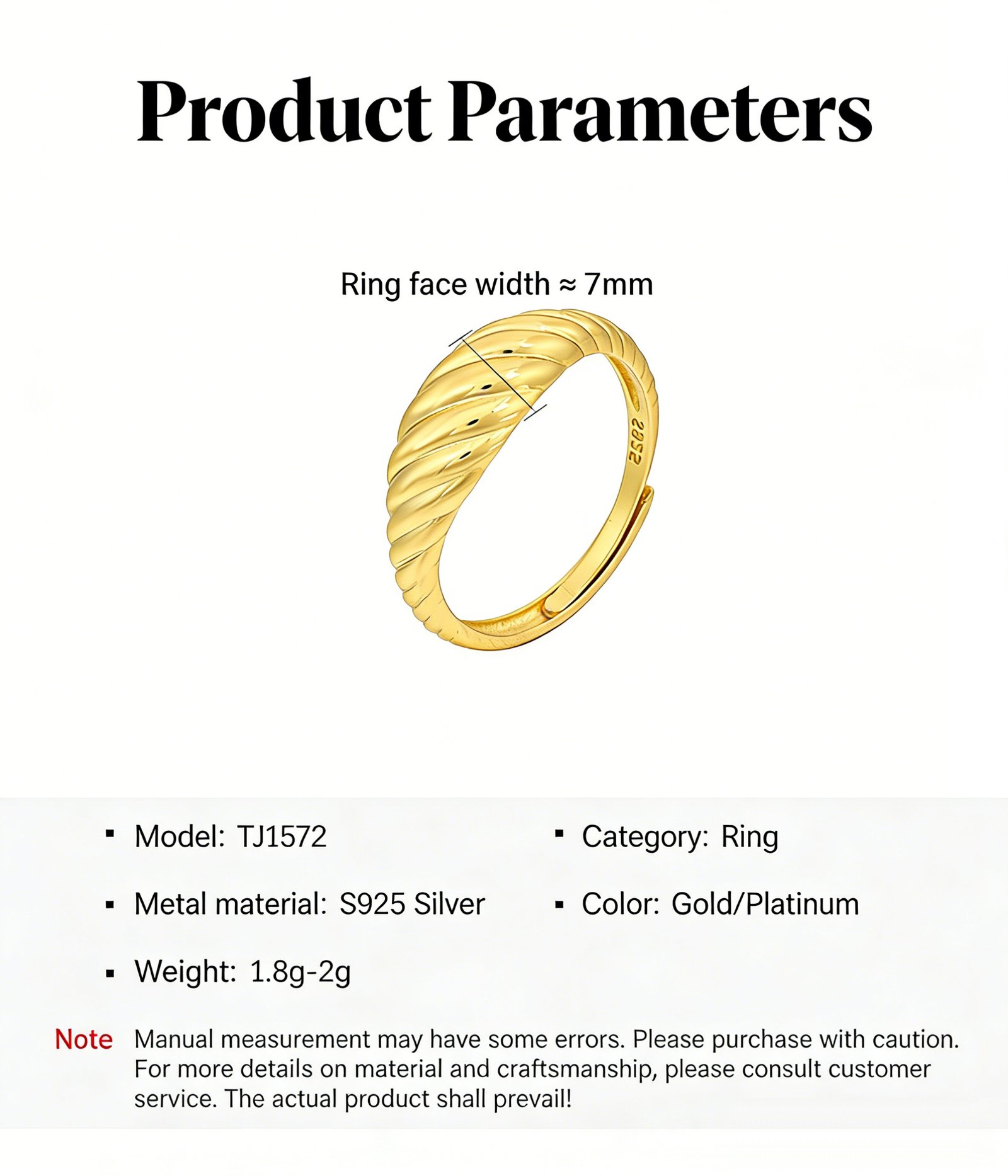 14k gold Croissant Twist Ring by SYMARA Jewelry