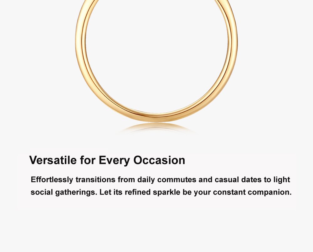 Top view of everyday gold commitment ring with marquise diamond design 