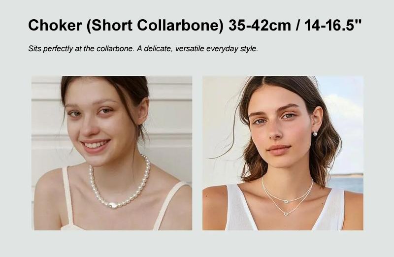 Choker-collar Necklace lengths