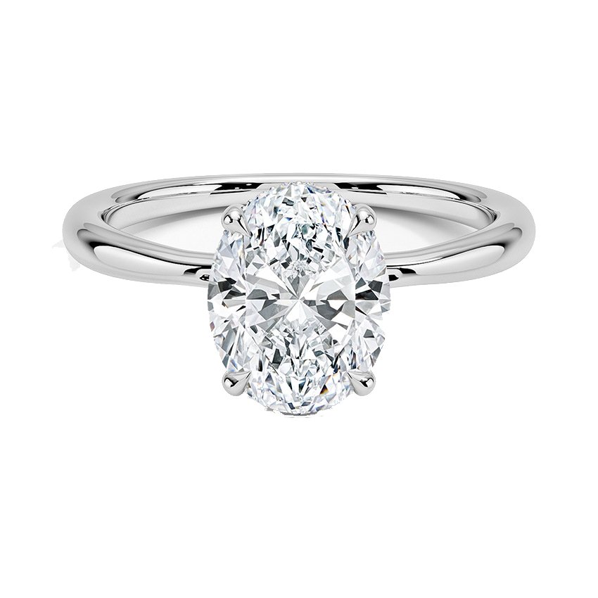 Delicate mini fashion diamond promise ring with 1CT IGI-certified lab-grown diamond and 4-prong setting in S925 silver.