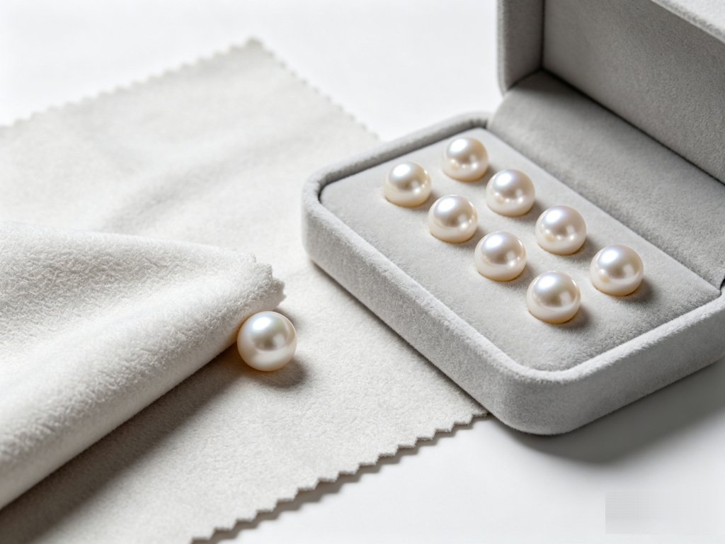 Professional care and maintenance tools for Edison freshwater pearl jewelry, storage and cleaning guide