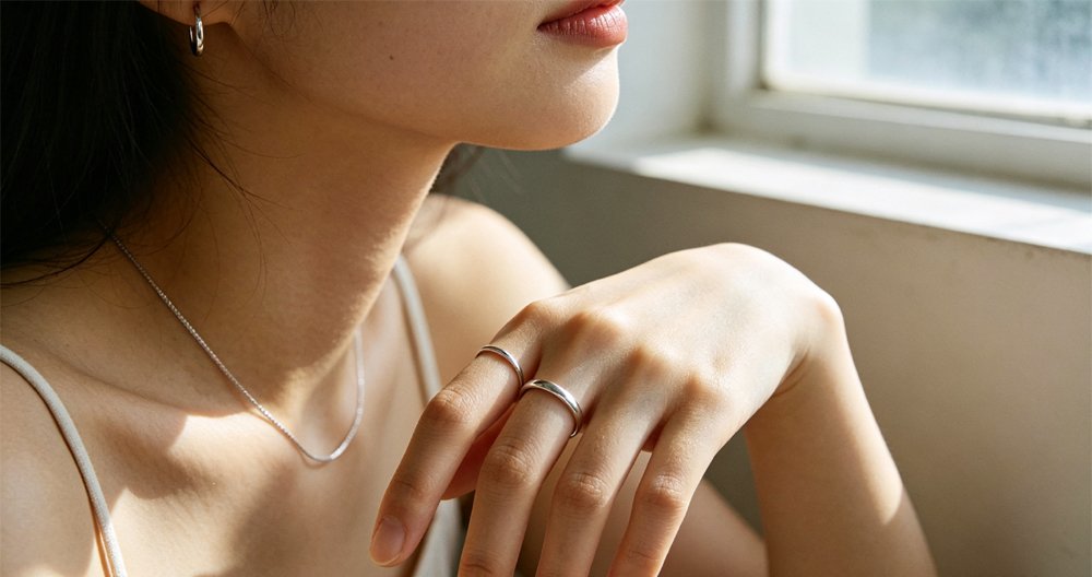 Hypoallergenic rhodium plating for sensitive skin