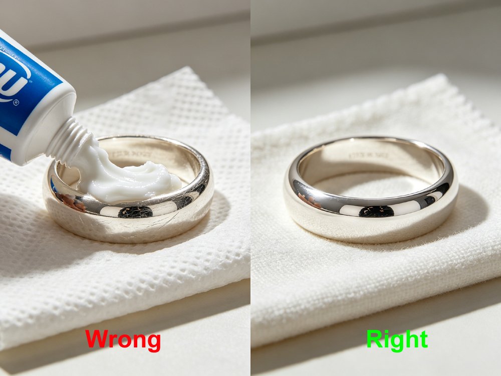 Common cleaning mistakes that damage and scratch fine sterling silver jewelry