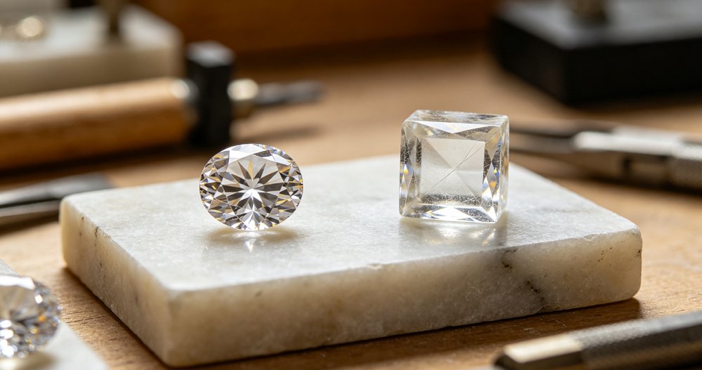 Moissanite vs cubic zirconia hardness and scratch resistance test