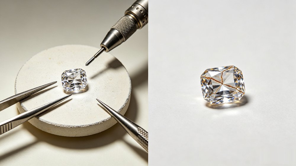 Heat resistance and toughness test for moissanite and cubic zirconia