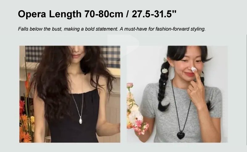 opera Necklace lengths 27 inches - 31 inches