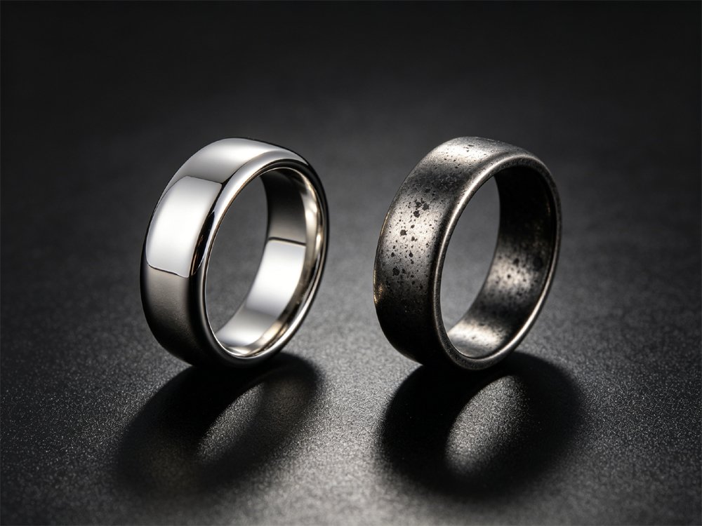 Premium rhodium plating keeps silver ring from oxidation and tarnish
