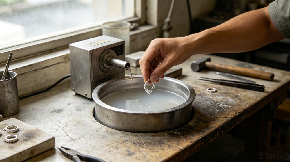 What is rhodium plating process on fine jewelry