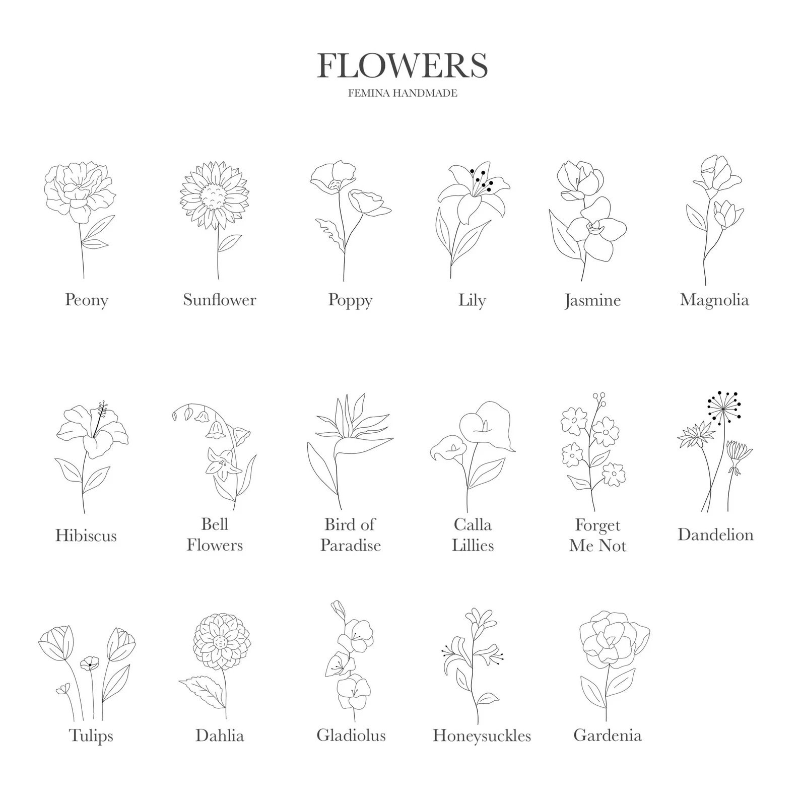 Twelve-Month Flower, S925 silver personalized birth flower necklace with exquisite carving details