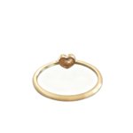 simple adjustable chubby heart ring silver and gold everyday jewelry