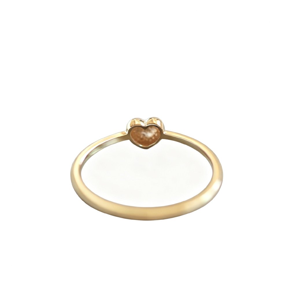 simple adjustable chubby heart ring silver and gold everyday jewelry