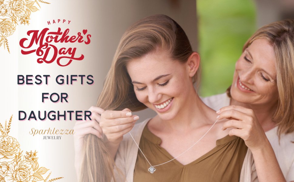 Dainty four leaf clover necklace, minimalist S925 silver collarbone jewelry with cubic zirconia