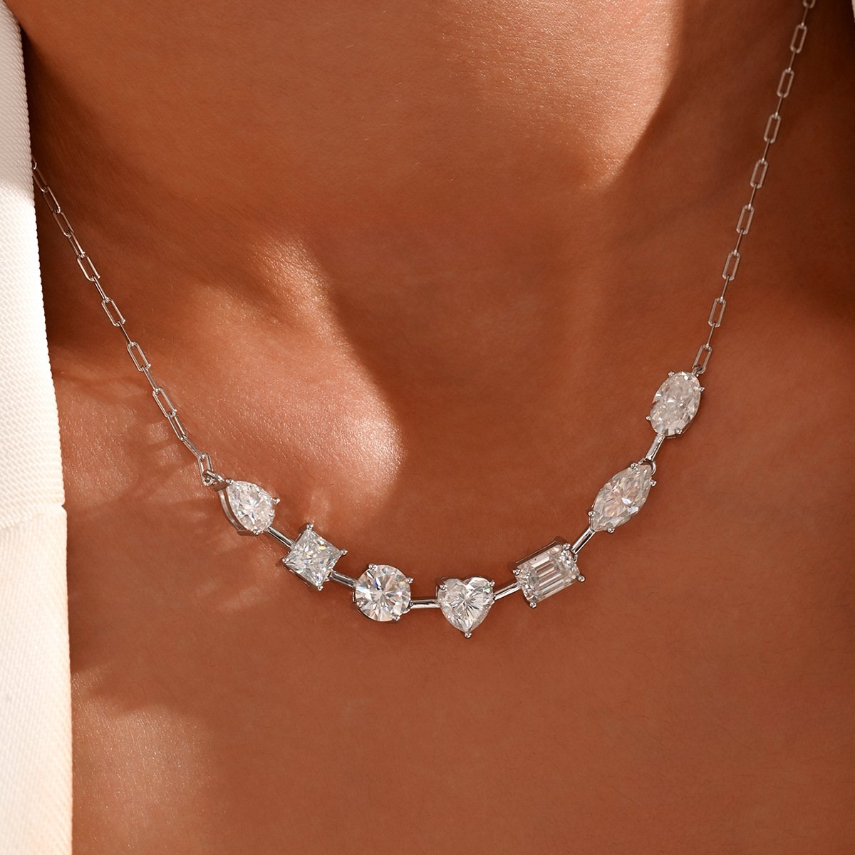 S925 Sterling Silver Moissanite Dopamine Necklace